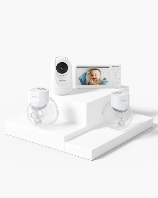 S12 Pro Safety Bundle: Double S12 Pro Wearable Breast Pump And One Baby Monitor