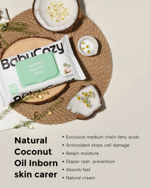 BabyCozy Baby Nourish Wipes (6 Packs, 240 Wipes) - Image 4
