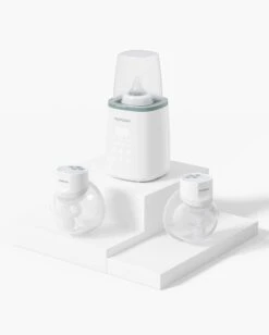 S12 Pro Warmer Bundle: Double S12 Pro Wearable Breast Pump And 6-in-1 Fast Baby Bottle Warmer