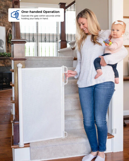 Safety First! Bundle: Single Baby Monitor And Single Retractable Baby Gate - Image 6