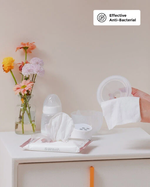 Natural Breast Pump Wipes - Safe & Convenient - Image 2