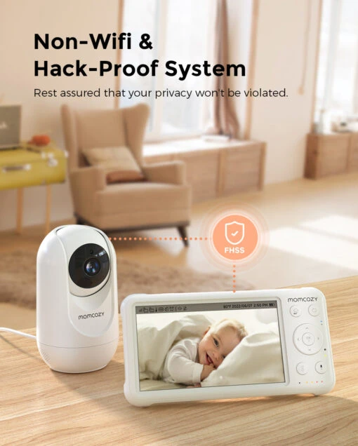 Safety First! Bundle: Single Baby Monitor And Single Retractable Baby Gate - Image 3