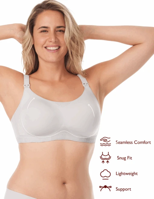 Function - U Liquid Spandex Printed Nursing Bra With Performax™ Technology - Image 2