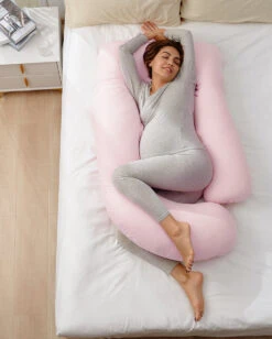 Huggable - U Shaped Maternity Cotton Body Pillow -GlowNest Store 3 f6486b5b 19c6 4908 9a71 05b88744316e