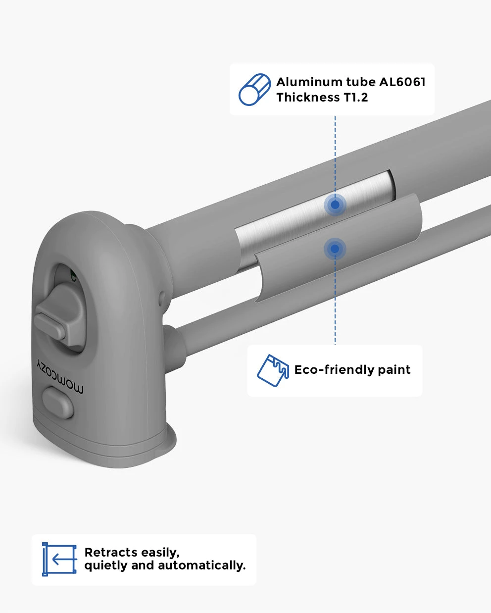 Eco-Friendly & Childproof Retractable Baby Gate 9 Eco-Friendly & Childproof Retractable Baby Gate - Image 9