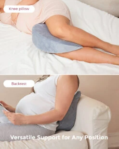 V Shaped Maternity Wedge Pillow -GlowNest Store 5 1f719efd 4767 4e59 bb89 3a302d41d390