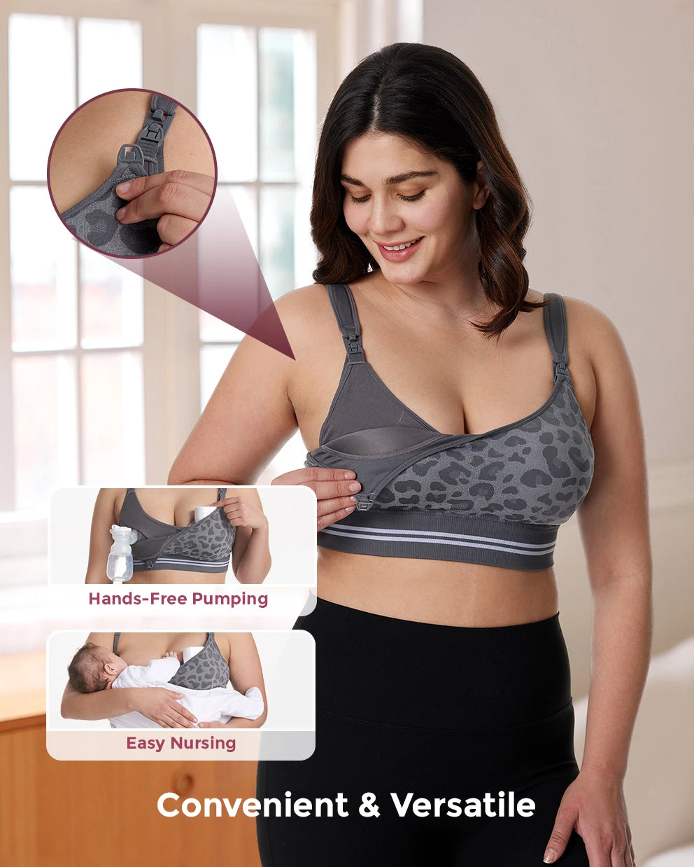 Upgraded 4-in-1 Pumping Bra Hands Free Original CozyFitClasp Pumping 5 Upgraded 4-in-1 Pumping Bra Hands Free Original CozyFitClasp Pumping - Image 5