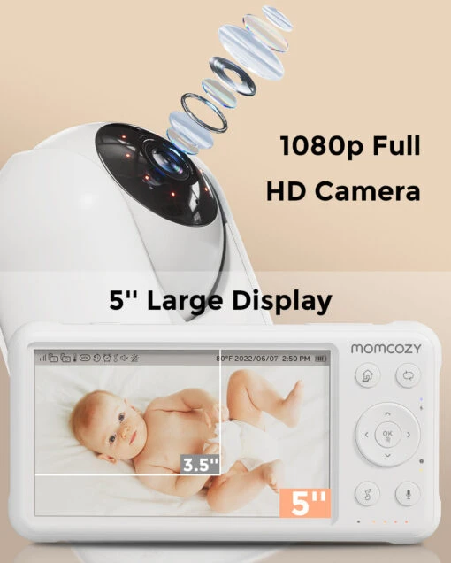 Safety First! Bundle: Single Baby Monitor And Single Retractable Baby Gate - Image 4