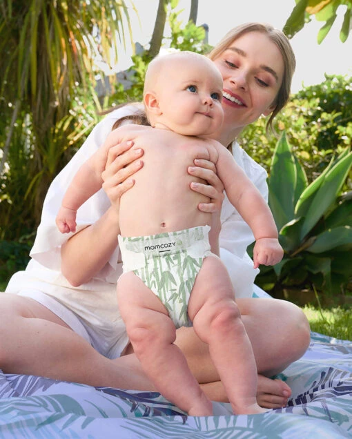 Momcozy Natural Bamboo Diaper - Naturally Antibacterial - Image 2