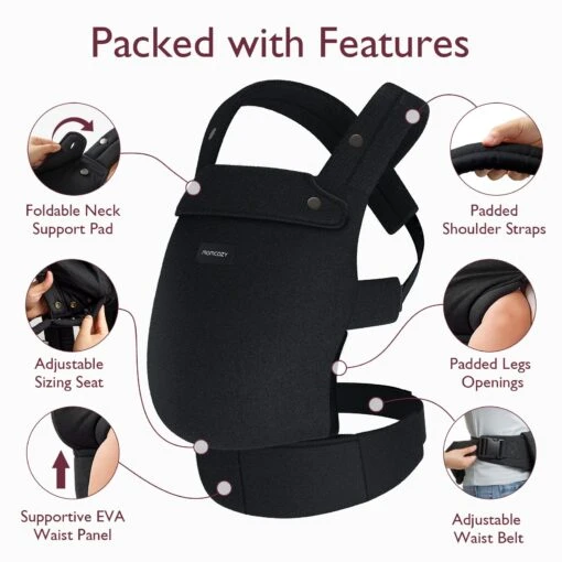 Ergonomic,Cozy And Lightweight - Baby Carrier Newborn To Toddler - Image 3