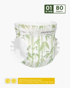 Momcozy Natural Bamboo Diaper - Naturally Antibacterial -GlowNest Store 8 1 9251d185 8825 4429 9230 5bbcfb047dee