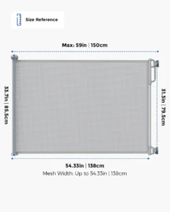 Eco-Friendly & Childproof Retractable Baby Gate 26 Eco-Friendly & Childproof Retractable Baby Gate -GlowNest Store 8 c7b25bf9 521d 408a 8f02 bf3a9e35a97f