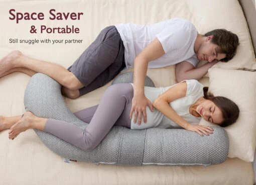 Original F Shaped Pregnancy Pillows With Adjustable Wedge Pillow - Image 18
