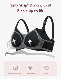 Mesh Support Maternity Bra Pregnancy Padded Wireless Bras - FB051 13 Mesh Support Maternity Bra Pregnancy Padded Wireless Bras - FB051 -GlowNest Store Black 03 7408e62f 7e67 47bf a1f5 0a4bf6cd4698