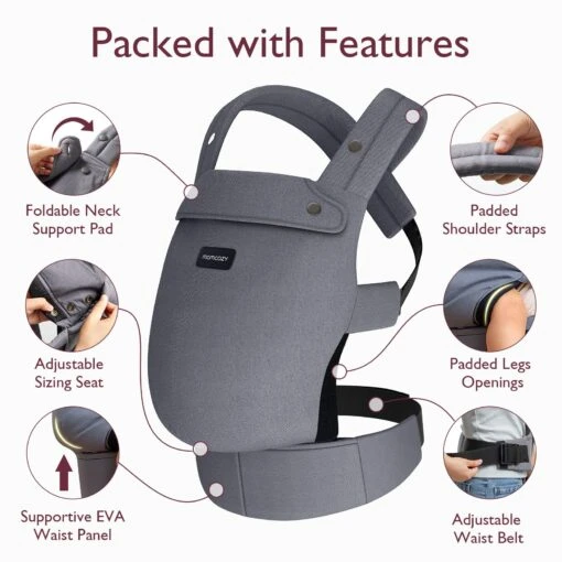 Ergonomic,Cozy And Lightweight - Baby Carrier Newborn To Toddler - Image 12