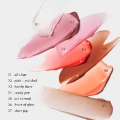 24/7 Lip Treatment Hydrating Glossy Balm -GlowNest Store JULEP 24 7LipTreatmentShadeEXTPart1 GroupTextureShotW ShadeNames ECommerce JPG