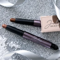 Eyeshadow 101 Crème-to-Powder Eyeshadow Stick Duo, Copper Shimmer & Cocoa Shimmer -GlowNest Store Julep ES101Holiday2023Duo CopperShimmer CocoaShimmer HeroicLifestyle Instagram JPG