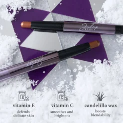 Eyeshadow 101 Crème-to-Powder Eyeshadow Stick Duo, Copper Shimmer & Cocoa Shimmer -GlowNest Store Julep ES101Holiday2023Duo CopperShimmer CocoaShimmer Ingredients ECommerce JPG