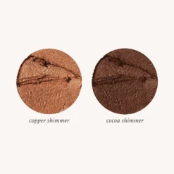 Eyeshadow 101 Crème-to-Powder Eyeshadow Stick Duo, Copper Shimmer & Cocoa Shimmer -GlowNest Store Julep ES101Holiday2023Duo CopperShimmer CocoaShimmer ShadeCallout ECommerce JPG