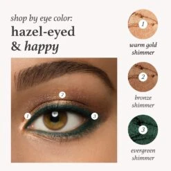 Hazel-Eyed & Happy: Eyeshadow 101 Crème-to-Powder Eyeshadow Stick Trio -GlowNest Store Julep E101 Trio EyeColorBundles Hazel UPDATED2024 ECommerce JPG