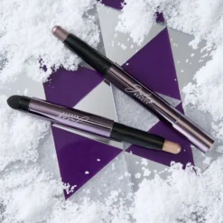 Eyeshadow 101 Crème-to-Powder Eyeshadow Stick Duo, Smoky Amethyst & Silver Moonlight Metallic -GlowNest Store Julep ES101Creme to PowderESStickDuo SmokyAmethyst SilverMoonlightMetallic HOLIDAY Lifestyle02 ECommerce JPG