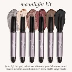 Moonlight And Daylight 12 Piece Eyeshadow 101 Crème-to-Powder Eyeshadow Stick Set -GlowNest Store Julep ES101HOLIDAY6PCMoonlightKit Callout ECommerce JPG