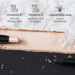 Eyeshadow 101 Crème-to-Powder Eyeshadow Stick Duo, Pearl Shimmer & Onyx Matte -GlowNest Store Julep ES101HOLIDAY PearlShimmer OnyxMatte Ingredients ECommerce JPG
