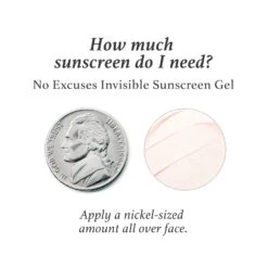 No Excuses Broad Spectrum Invisible Sunscreen Gel For Face SPF 40 -GlowNest Store Julep NoExcusesSPF HowMuchDoIUse PDPAsset ECommerce JPG