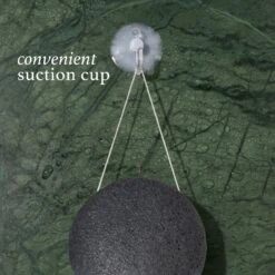 Charcoal Konjac Face Sponge Exfoliating Cleansing Tool -GlowNest Store Julep PDP KonjacSpongeCharcoal Lifestyle1withcopy ECommerce JPG