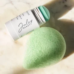 Green Tea Konjac Face Sponge Exfoliating Cleansing Tool -GlowNest Store Julep PDP KonjacSpongeGreenTea Lifestyle2 ECommerce JPG