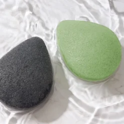 Green Tea Konjac Face Sponge Exfoliating Cleansing Tool -GlowNest Store Julep PDP KonjacSpongeGreenTea Lifestyle3 ECommerce JPG