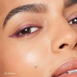 Fig Shimmer When Pencil Met Gel All-Day Eyeliner -GlowNest Store Julep When20Pencil20Met20Gel Fig20Shimmer Model20Shot202 with20Shade20Callout ECommerce JPG
