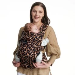 Ergonomic,Cozy And Lightweight - Baby Carrier Newborn To Toddler -GlowNest Store Leopard 01