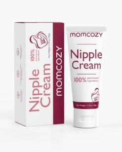 100% Natural Nipple Cream For Breastfeeding - Lanolin-free -GlowNest Store MomcozyNippleCreramforBreastfeeding 3