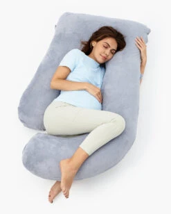 Huggable -U Shaped Maternity Body Pillow -GlowNest Store MomcozyUShapedPregnancyPillow 2