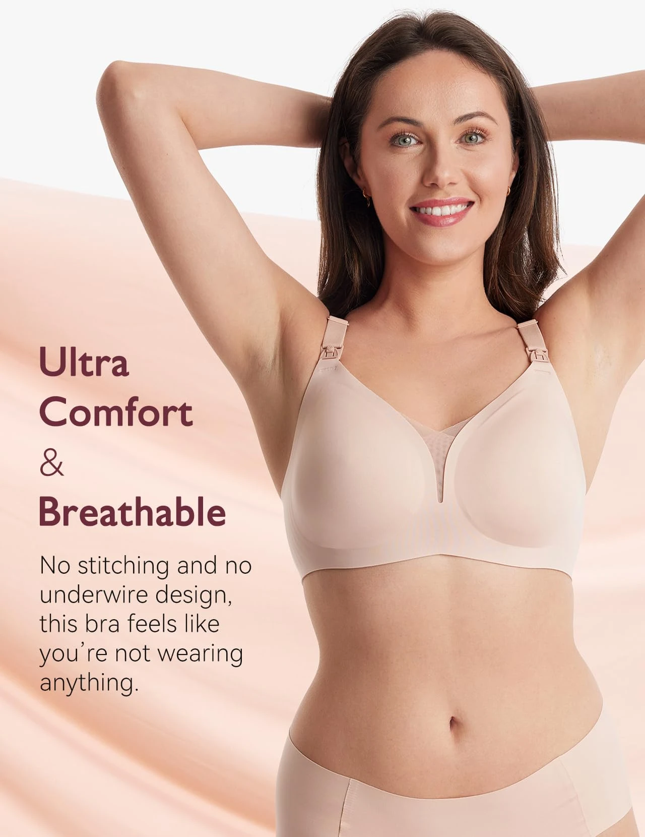 Mesh Support Maternity Bra Pregnancy Padded Wireless Bras - FB051 6 Mesh Support Maternity Bra Pregnancy Padded Wireless Bras - FB051 - Image 6