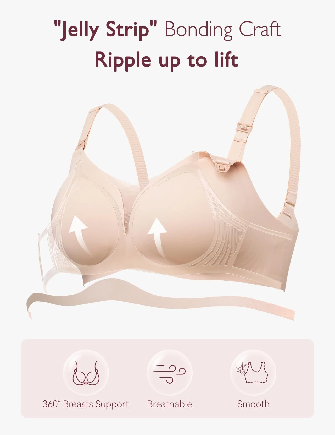 Mesh Support Maternity Bra Pregnancy Padded Wireless Bras - FB051 8 Mesh Support Maternity Bra Pregnancy Padded Wireless Bras - FB051 - Image 8