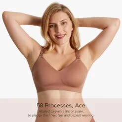 SMOOTH - Ultra Soft & Omni Maternity Nursing Bra-YN21 -GlowNest Store ShallowBrown 02