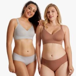 SMOOTH - Ultra Soft & Omni Maternity Nursing Bra-YN21 -GlowNest Store ShallowBrown 05 1