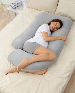 Huggable -U Shaped Maternity Body Pillow -GlowNest Store u shaped pregnancy pillow d65938d6 8bf9 4fc4 8848 c9beea9beb8d